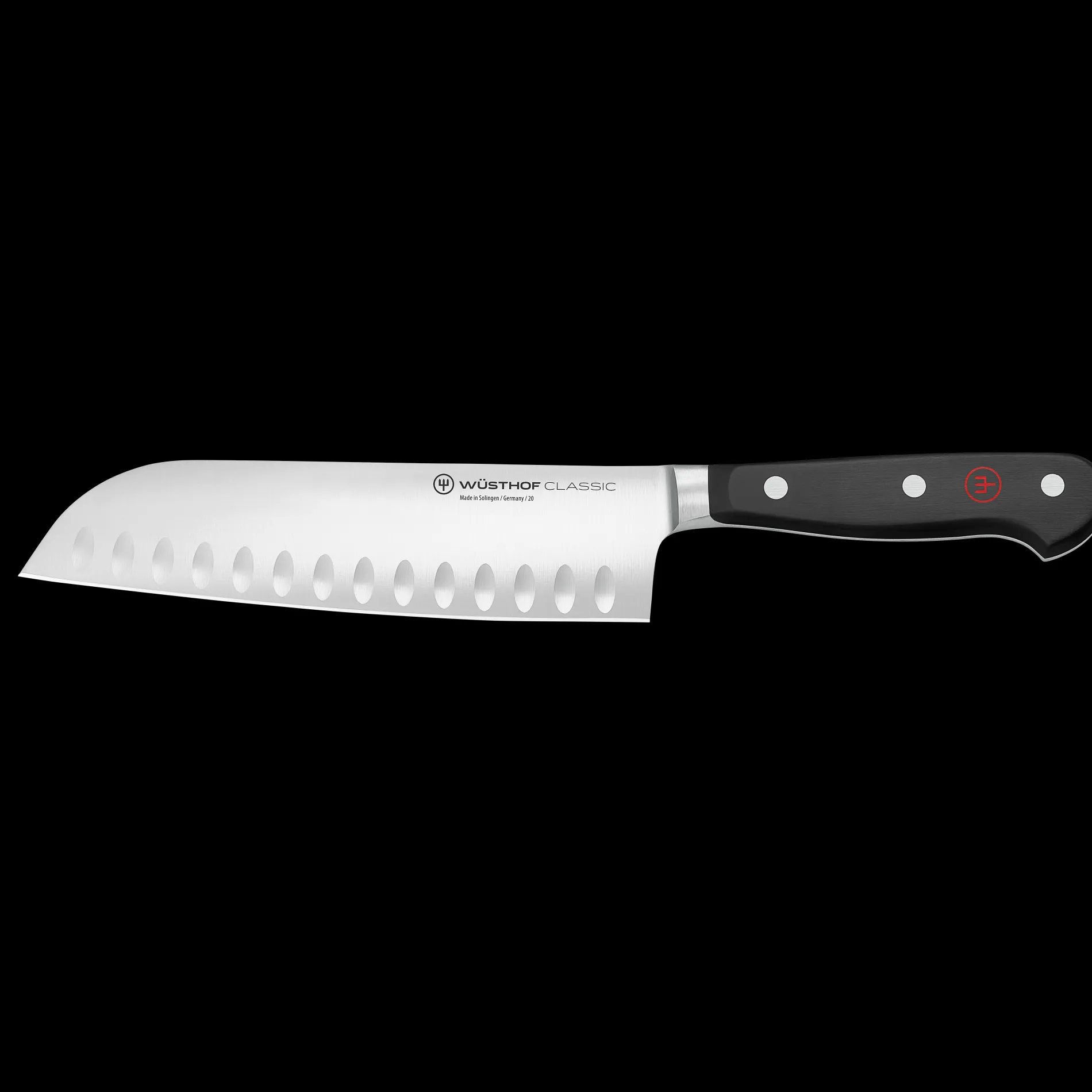 Wüsthof Asiatische Messer>Classic Santoku 17 cm | mit Kullenschliff