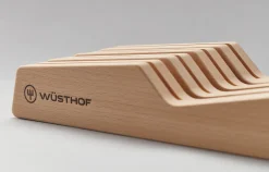 Wüsthof Messeraufbewahrung></noscript>Schubladeneinsatz | 7 Steckplätze | Weissbuche